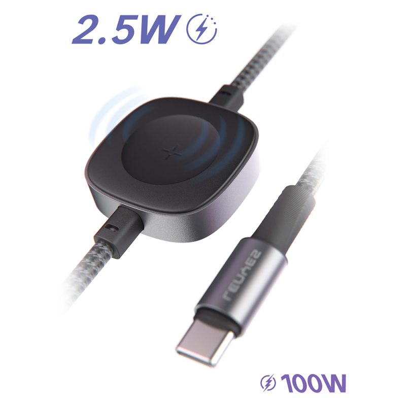 Lenyes LC540 Type-C to Type-C + Akıllı Saat Şarj Kablosu 100W 1.2M - 3