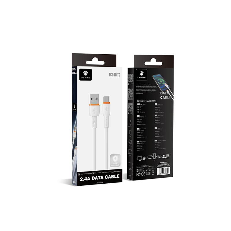 Lenyes LC545 USB to Type-C Hızlı Şarj Özellikli Data ve Şarj Kablosu 12W 1M - 3