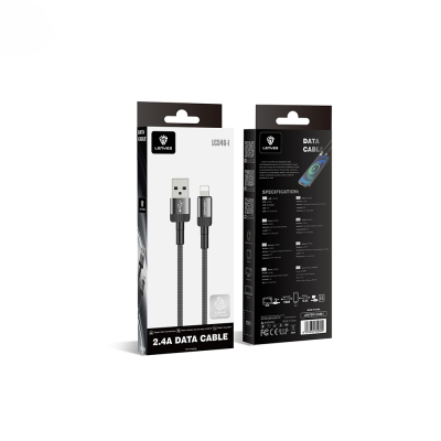 Lenyes LC546 USB-A to Lightning Örgü Tasarımlı Hızlı Şarj Özellikli Data ve Şarj Kablosu 12W 1M - 7