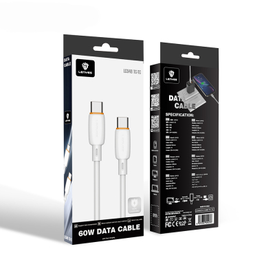 Lenyes LC548-TC-TC Type-C to Type-C Hızlı Şarj Özellikli PD Data ve Şarj Kablosu 60W 1M - 6