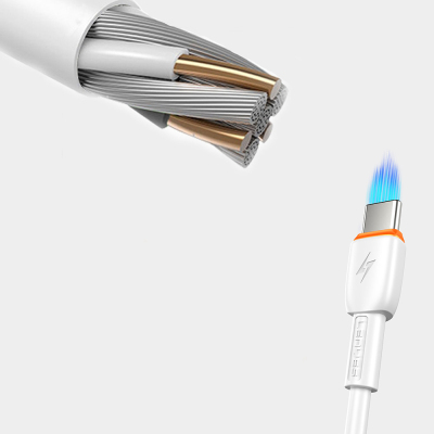 Lenyes LC545 Type-C to Lightning Hızlı Şarj Özellikli Data ve Şarj Kablosu 30W 1M - 3