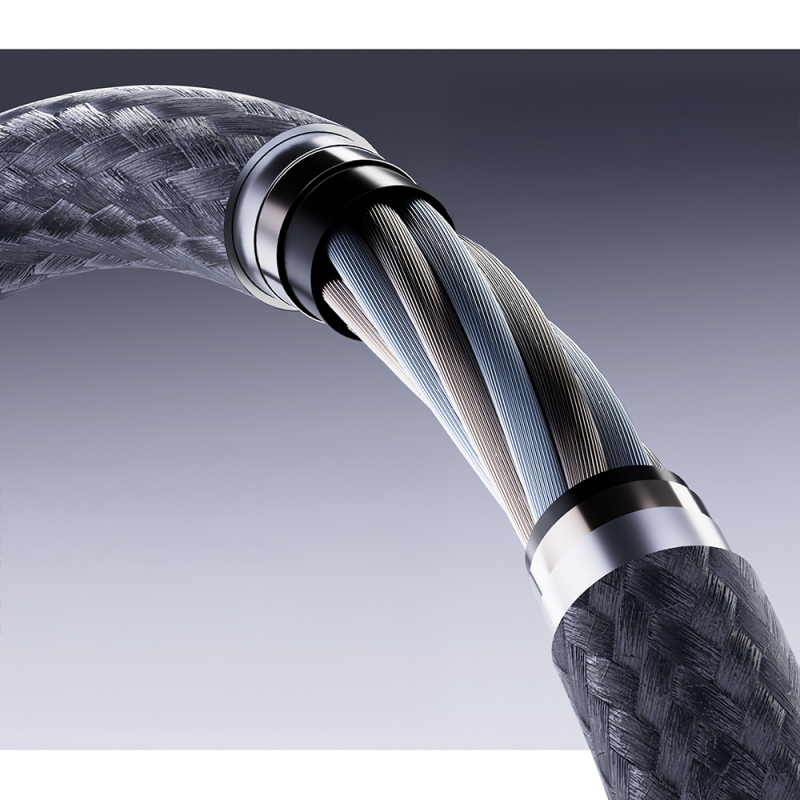 Lenyes LC557 4in1 USB-A - Type-C + Type-C to Lightning E-Mark Smart Çipli Data ve Şarj Kablosu 240W 1M - 5