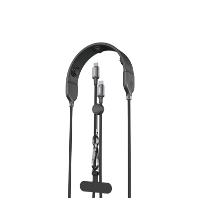 Lenyes LC558 Type-C to Type-C Data Kablolu 3 Kademeli Boyun Masaj Bandı 1.2M - 1