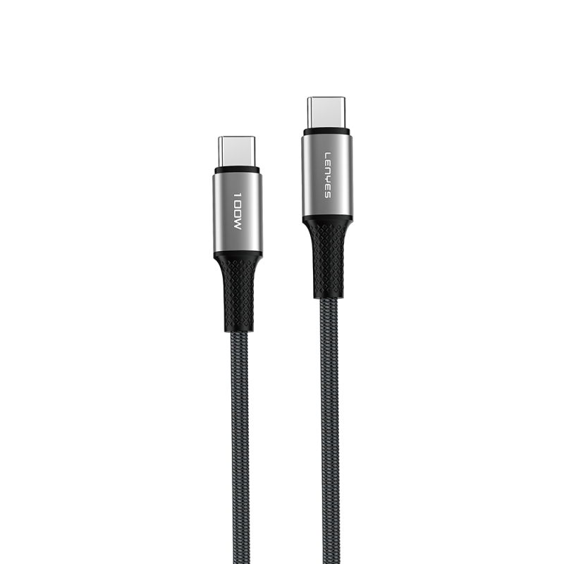 Lenyes LC561 Type-C to Type-C PD Braided Fast Charging Data and Charging Cable 100W 1M - 1