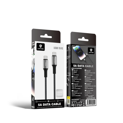 Lenyes LC561 Type-C to Type-C PD Braided Fast Charging Data and Charging Cable 100W 1M - 2