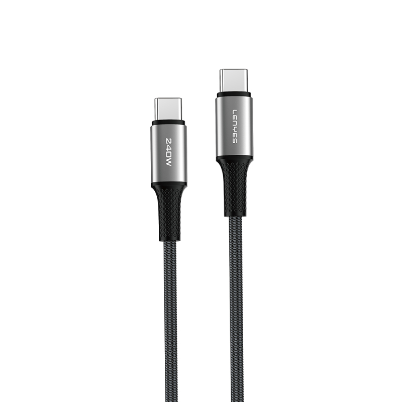 Lenyes LC564 Type-C to Type-C PD Braided Fast Charging Data and Charging Cable 240W 2M - 1