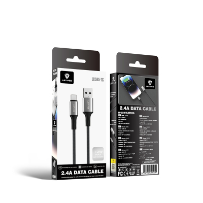 Lenyes LC565 USB-A to Type-C Braided Fast Charging Data and Charging Cable 12W 1M - 2