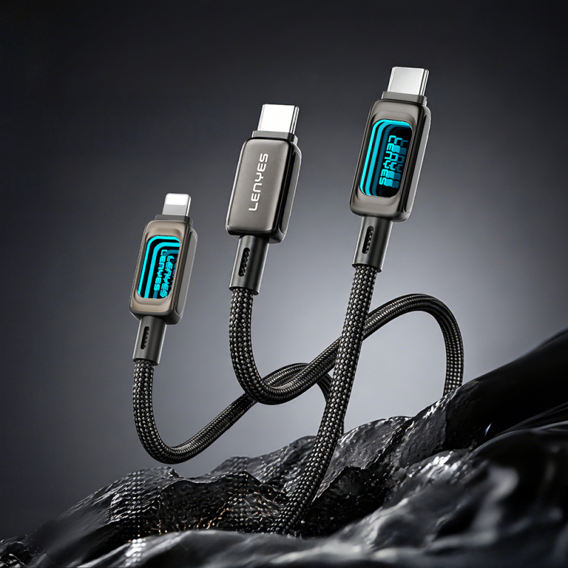 Lenyes LC570 Abyss Mirror Type-C to Type-C Data and Charging Cable 100W 1.2M - 2