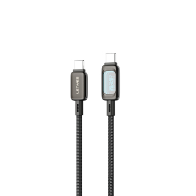 Lenyes LC570 Abyss Mirror Type-C to Type-C Data ve Şarj Kablosu 100W 1.2M - 1