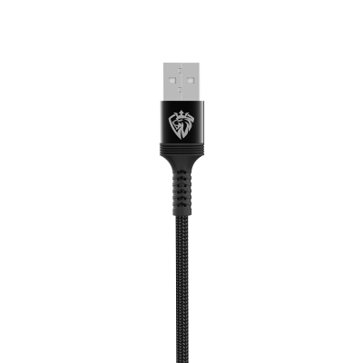 Lenyes LC980 USB-A to Type-C LED Hızlı Şarj Özellikli Örgülü Data ve Şarj Kablosu 1M 2.4A - 6