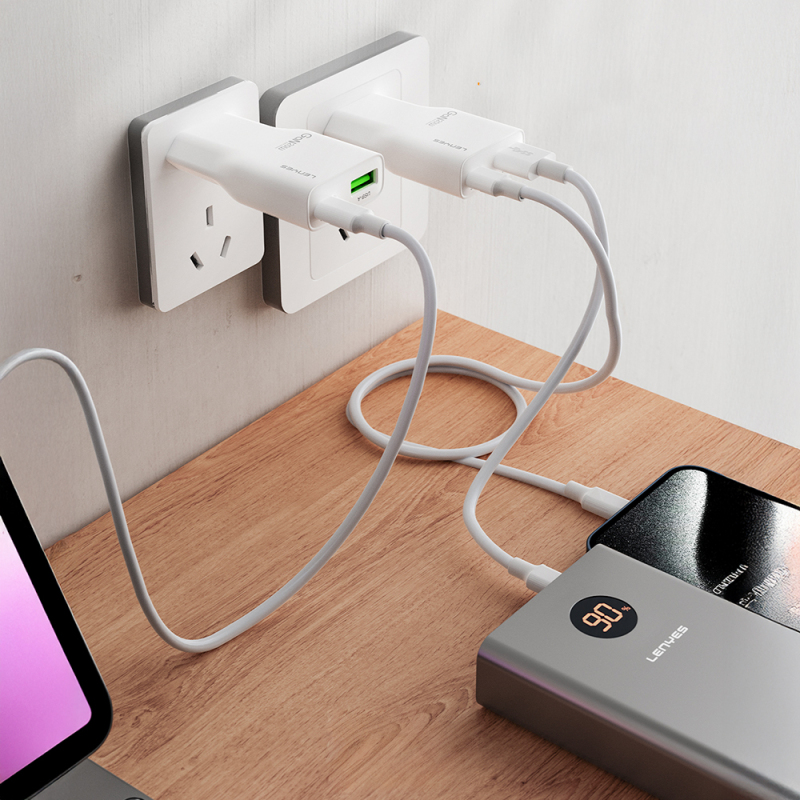 Lenyes LCH11 Serisi Type-C to Lightning GaN Teknolojili PD Hızlı Şarj Özellikli Kablolu Şarj Seti 20W - 6