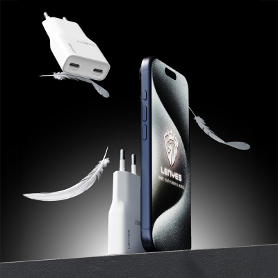 Lenyes LCH15-EU TC-TC Type-C to Type-C GaN Technology PD Fast Charging Charger Set 20W - 7