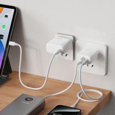 Lenyes LCH91 Type-C ve USB GaN Teknolojili PD Hızlı Şarj Özellikli Şarj Başlığı 20W - 7