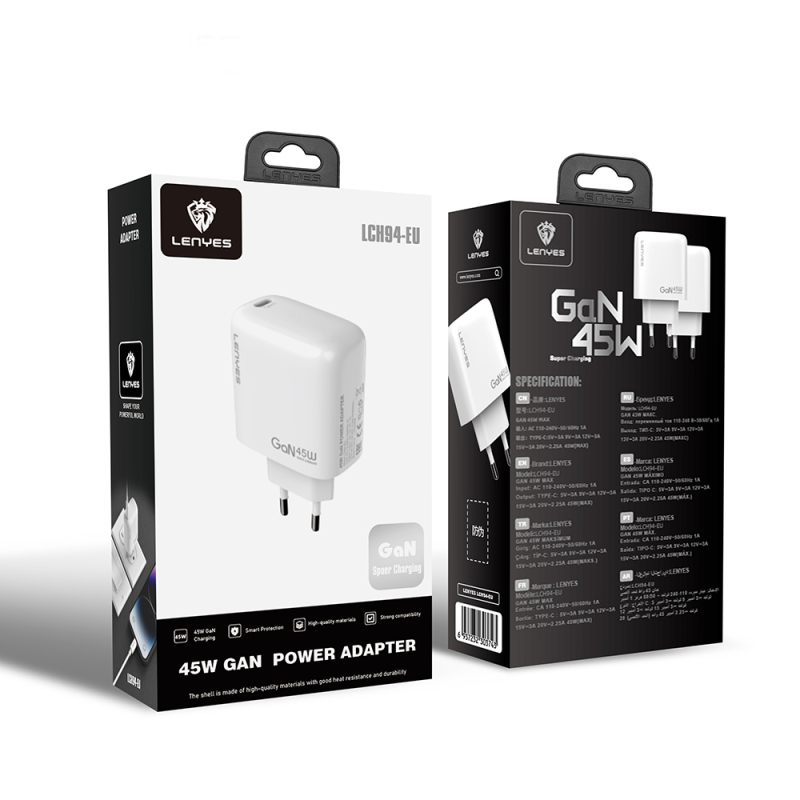 Lenyes LCH94 Type-C GaN Technology PD Fast Charging Charging Head 45W - 9