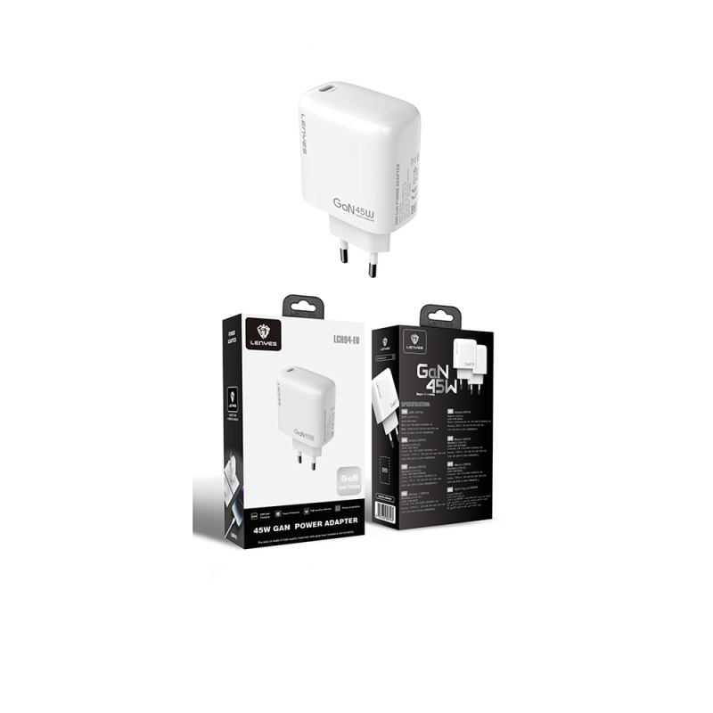 Lenyes LCH94 Type-C GaN Teknolojili PD Hızlı Şarj Özellikli Şarj Başlığı 45W - 8