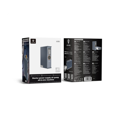 Lenyes LCI205 LED Işıklı Araç Akü Acil Durum Takviye Güç Kaynağı ve Hava Kompresörü 12V 100W 7200mAh - 8