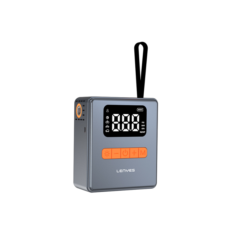Lenyes LCI206 LED Illuminated Car Tire Inflator Pump with Multi-Mode Digital Display and Vehicle Air Compressor - 1