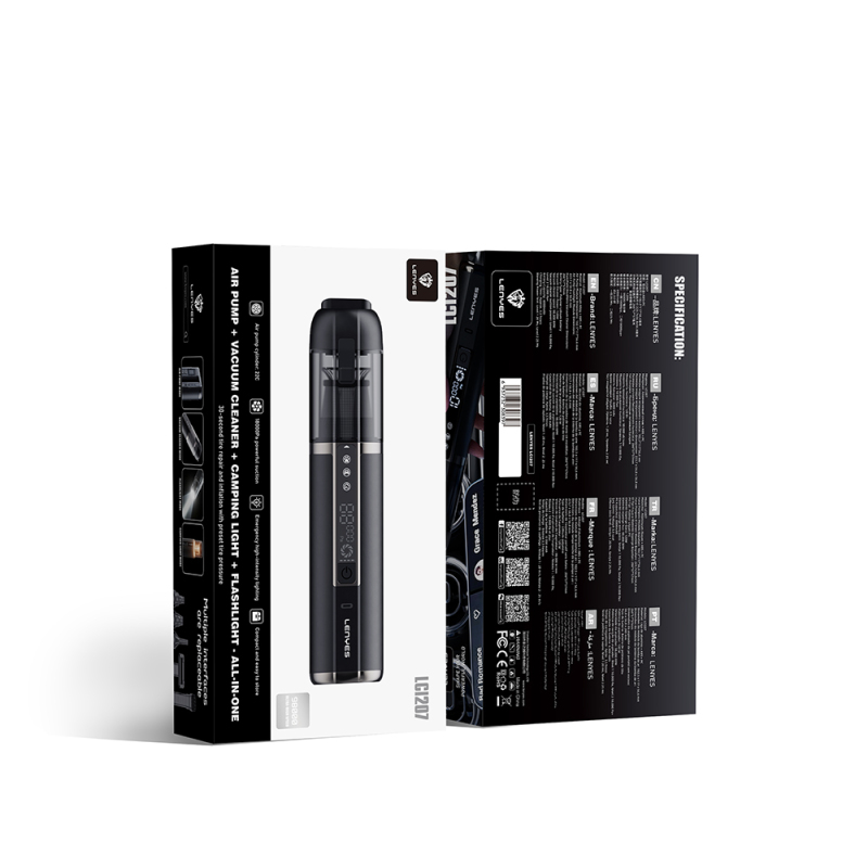 Lenyes LCI207 4in1 Üfleme-Emme-Vakumlama-Kamp Lambası ve Şişirme Özellikli Elektrikli Oto Araç Süpürgesi 18000PA - 8