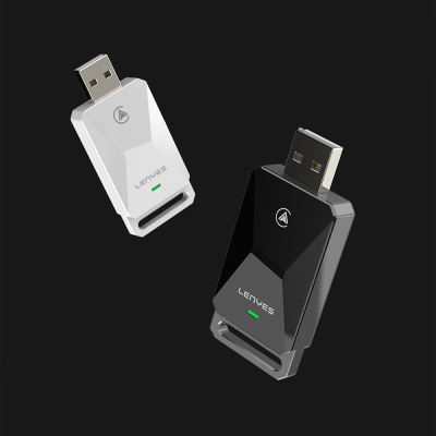Lenyes LCP02 Android Auto Destekli CarPlay USB Bluetooth 5.0 Wireless Transmitter Adaptör - 6