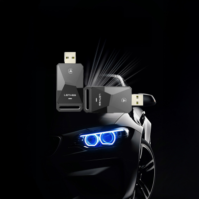 Lenyes LCP02 Android Auto Destekli CarPlay USB Bluetooth 5.0 Wireless Transmitter Adaptör - 7