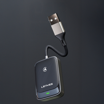 Lenyes LCP03 Android Auto Destekli CarPlay USB Bluetooth 5.0 Wireless Transmitter Adaptör - 5