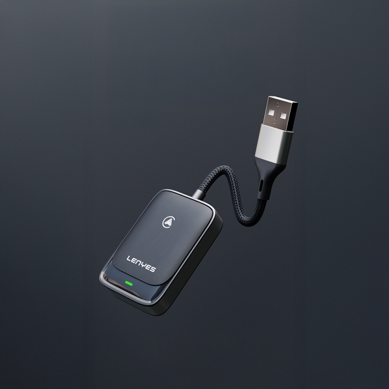 Lenyes LCP03 Android Auto Destekli CarPlay USB Bluetooth 5.0 Wireless Transmitter Adaptör - 6
