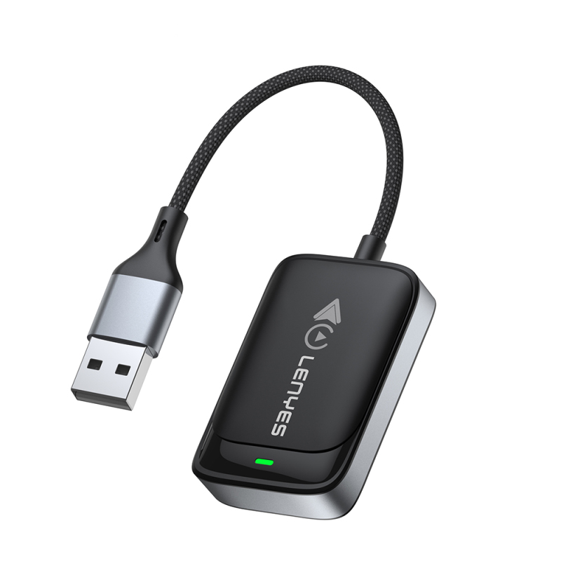 Lenyes LCP03 Android Auto Destekli CarPlay USB Bluetooth 5.0 Wireless Transmitter Adaptör - 2