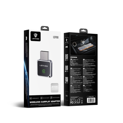 Lenyes LCP06 Android Auto Destekli CarPlay USB Bluetooth 5.3 Wireless Transmitter Adaptör - 7