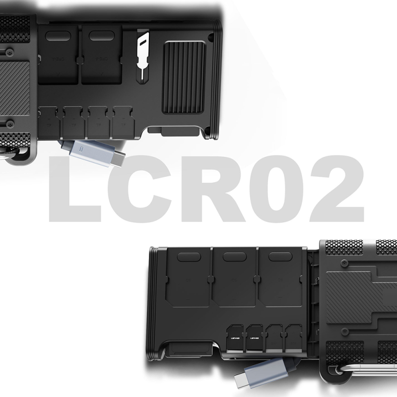 Lenyes LCR02 Type-C Kablolu Su Geçirmez Çoklu Kart Depolama ve Okuyucu Kutusu 10 Gbps - 6