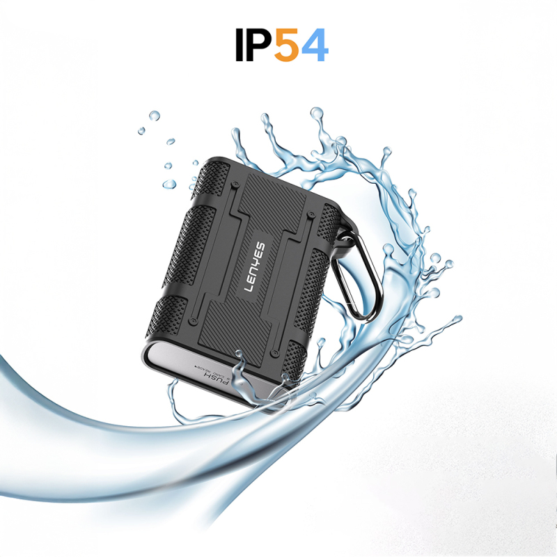 Lenyes LCR04 Type-C Wired Waterproof Multi Card Storage and Reader Box 10 Gbps - 4