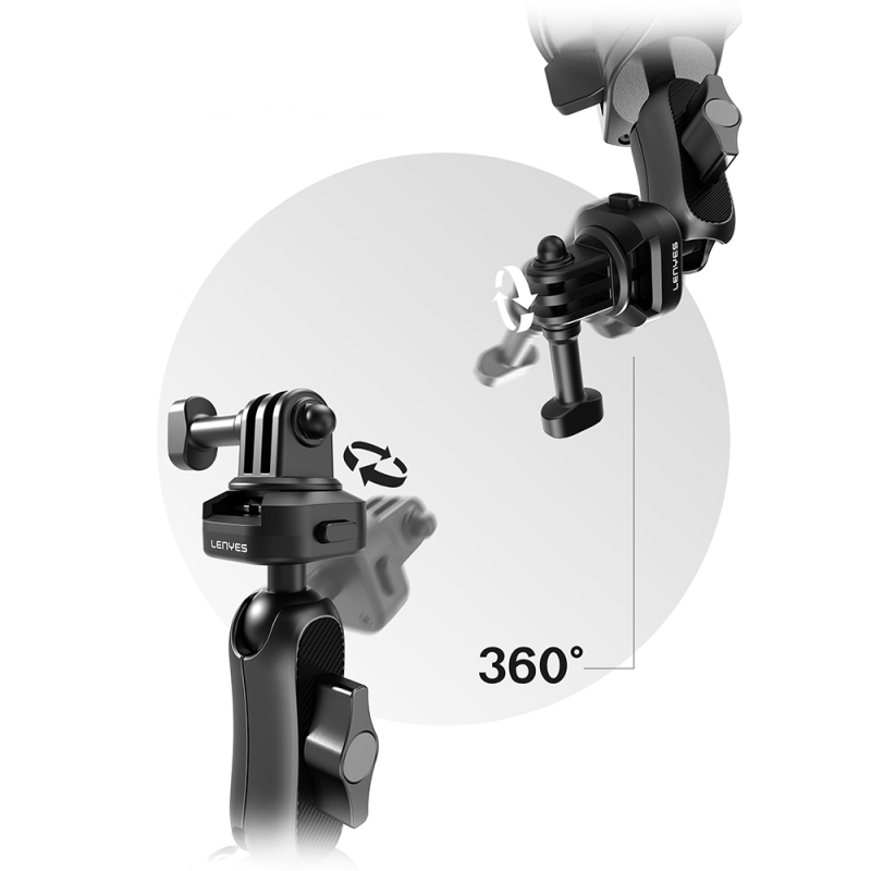 Lenyes LCT102 Telescopic Suction Cup Design Action Camera Holder - 3