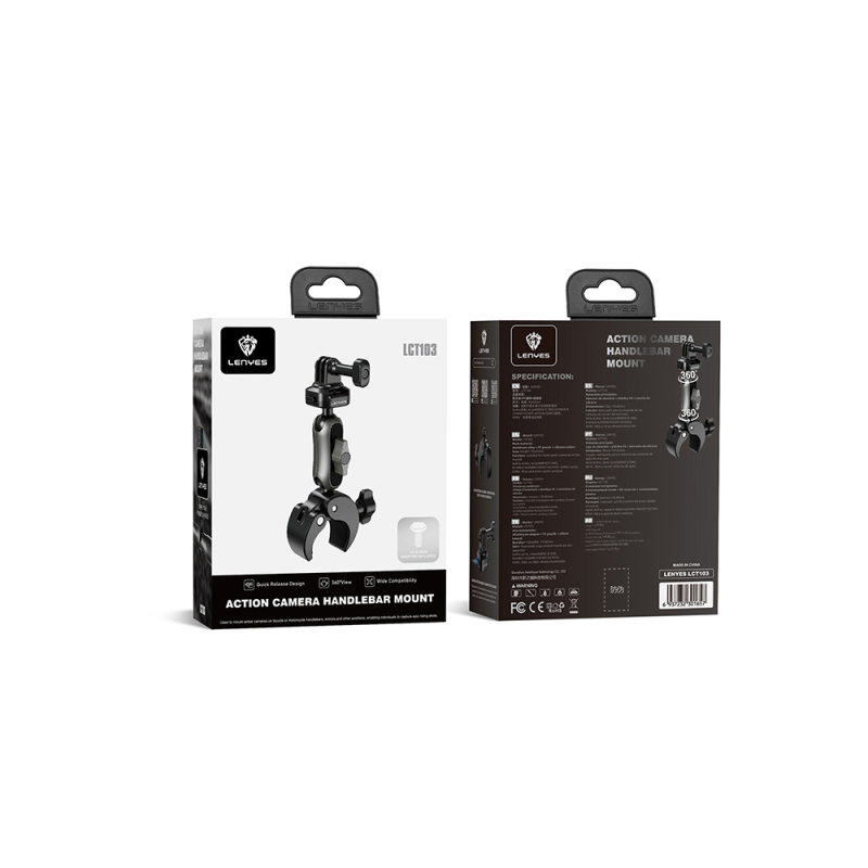 Lenyes LCT103 Bike and Motorcycle Action Camera Holder - 6