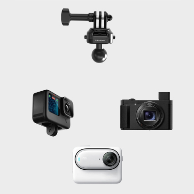 Lenyes LCT103 Bike and Motorcycle Action Camera Holder - 3