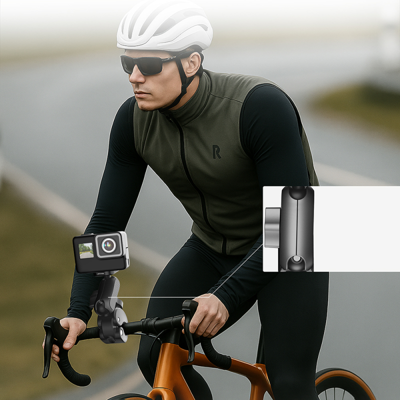 Lenyes LCT103 Bike and Motorcycle Action Camera Holder - 5