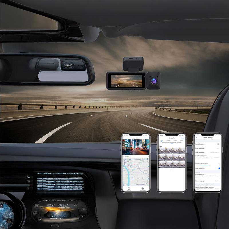 Lenyes LDR101 4K Ultra HD Smart Front and Rear Car Camera with Wifi Support - 6