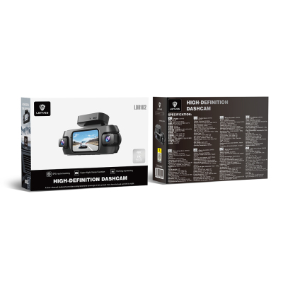 Lenyes LDR102 4K Ultra HD Wifi Destekli Akıllı Ön ve Arka Araç Kamerası - 4