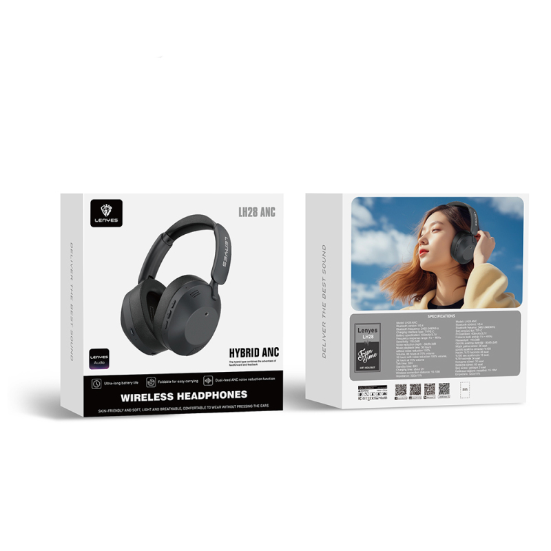 Lenyes LH28 Foldable Design ANC Featured ENC Technology On-Ear Bluetooth Headset v5.4 - 9