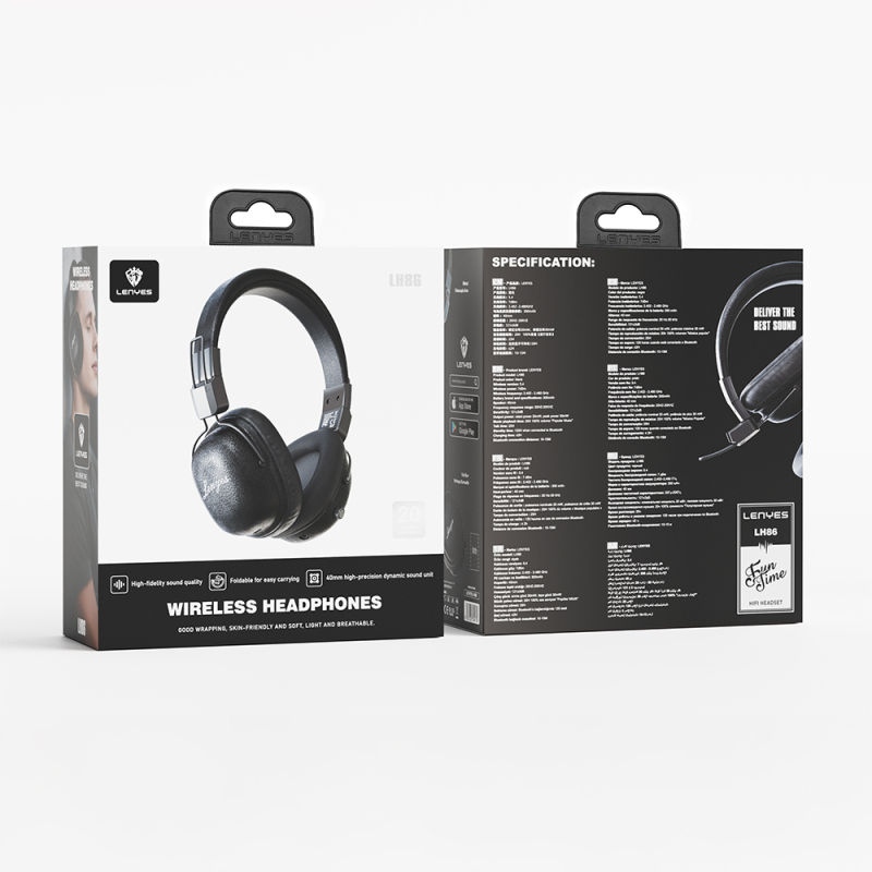 Lenyes LH86 Hi-Fi Ses Kaliteli Kulak Üstü Bluetooth Kulaklık v5.4 - 9