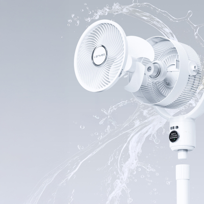 Lenyes LHF10 Dijital LED Göstergeli 5 Kademeli Uzaktan Kumandalı Uzayabilen Gövdeli 10 inç Fan - 9