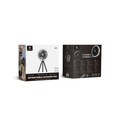Lenyes LHF11 LED Lighted 4 Stage Multifunctional Cooling Fan - 9