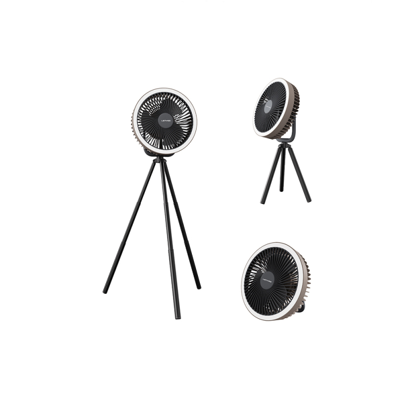 Lenyes LHF11 LED Lighted 4 Stage Multifunctional Cooling Fan - 4