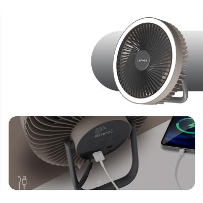Lenyes LHF11 LED Lighted 4 Stage Multifunctional Cooling Fan - 7