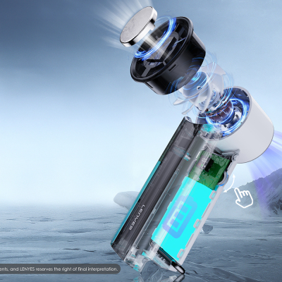 Lenyes LHF16 Portable Cooler Hand Fan with Digital LED Display and Ice Compressor - 3