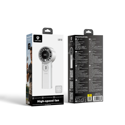 Lenyes LHF18 High-Speed ​​Portable Hand Cooling Fan with Digital LED Display - 7