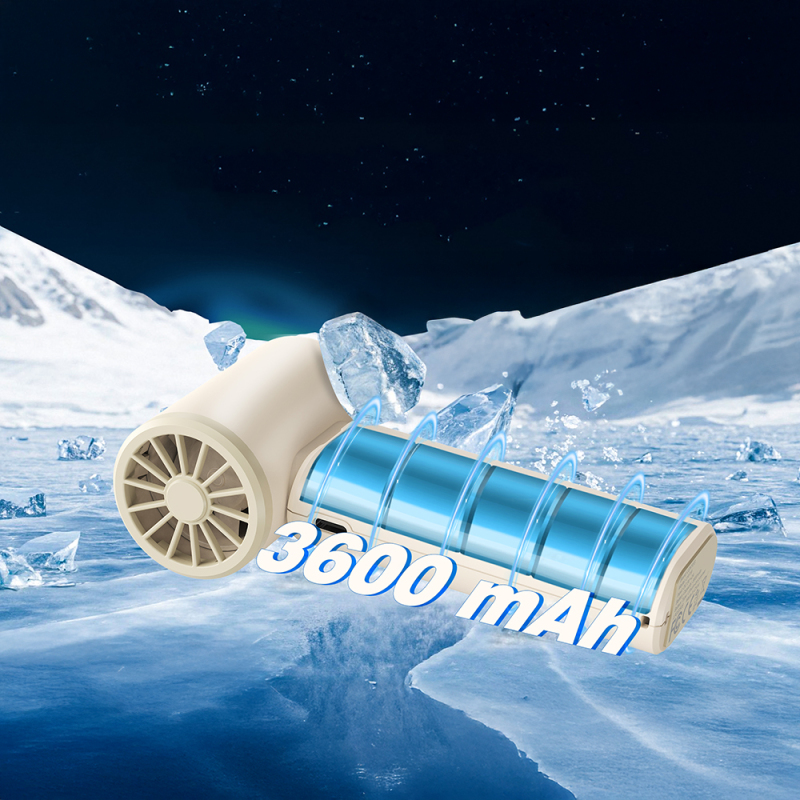 Lenyes LHF19 High Speed ​​Portable Cooling Hand Fan with Digital LED Display - 6