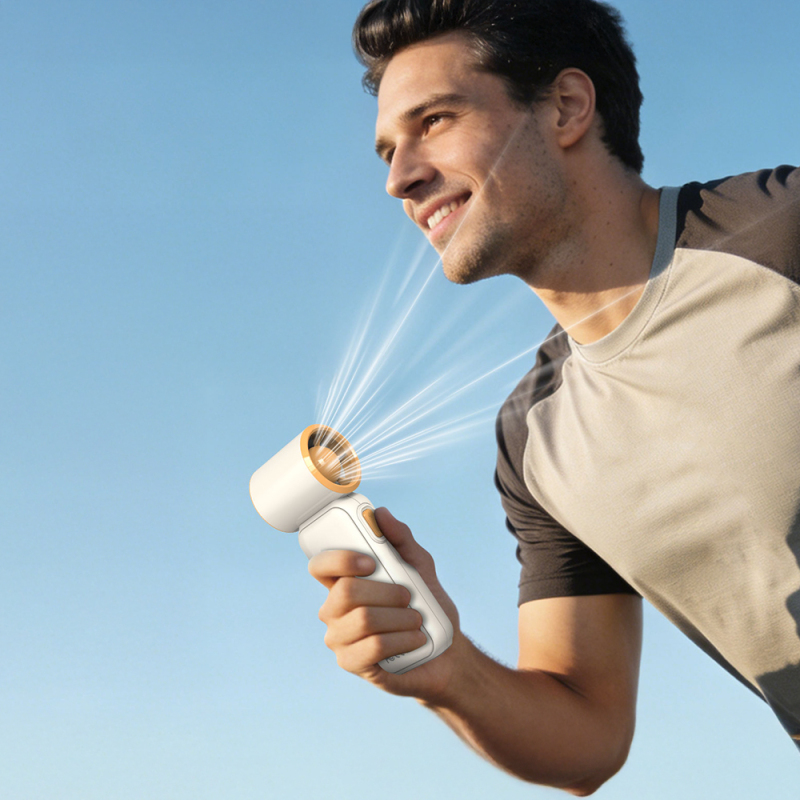 Lenyes LHF20 High-Speed ​​Portable Hand Cooling Fan with Digital LED Display - 5