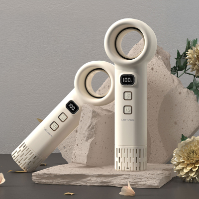 Lenyes LHF21 High-Speed ​​Portable Hand Cooling Fan with Digital LED Display - 3