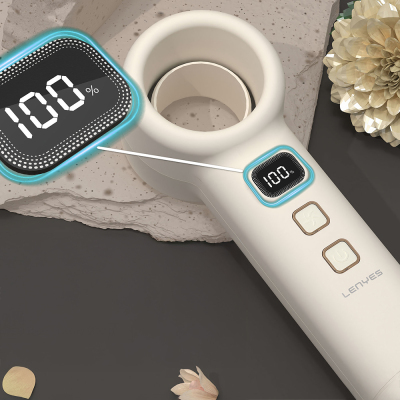 Lenyes LHF21 High-Speed ​​Portable Hand Cooling Fan with Digital LED Display - 4