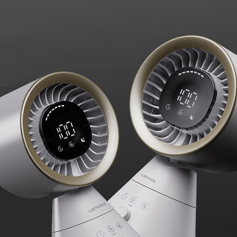 Lenyes LHF22 Digital LED Display AI Air Controlled Tower Cooling Desk Fan - 6