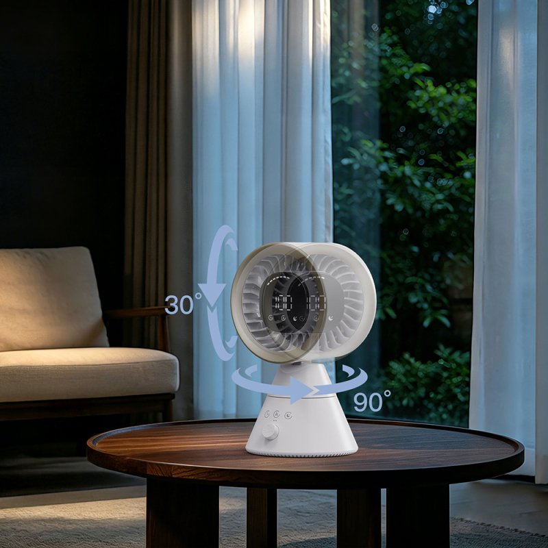 Lenyes LHF22 Dijital Led Göstergeli AI Hava Kontrollü Kule Tipi Soğutucu Masa Fanı - 4